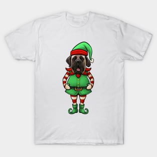 English Mastiff Christmas Elf T-Shirt